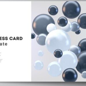 Custom printed business card with personalized design, logo, and contact details.